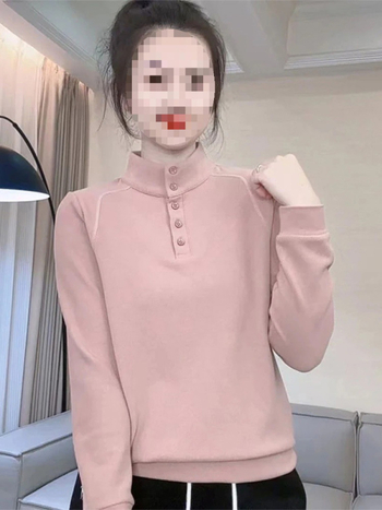Dvostrani velur hoodie majica s kapuljom, dugi rukavi, poluturtleneck, ravni kroj, poliester 30–50%