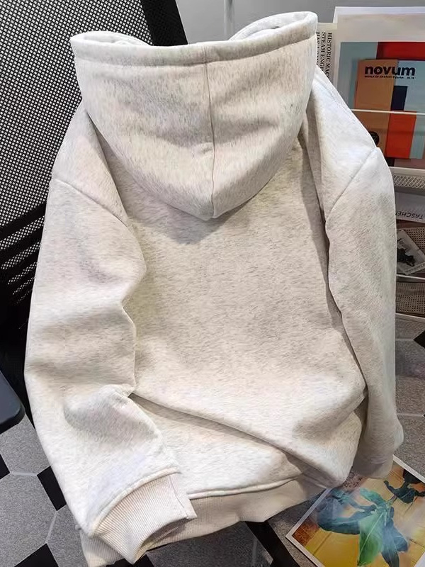 Hoodie od flisa s kapuljom | cartoon otisak | džepovi s patch | opušten kroj | poliester 96%+
