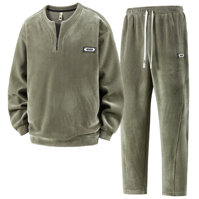 Plus veličine fleece džemper za muškarce — debeli, oversize kroj, dugi rukav, zima (poliesterski 91–95%, dvostrani austrijski fleece)