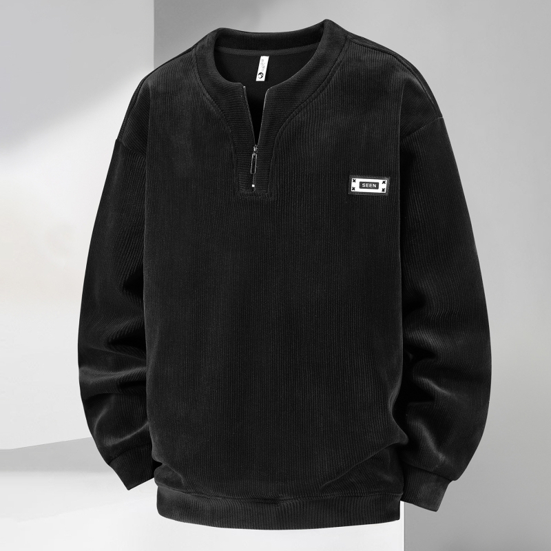 Plus veličine fleece džemper za muškarce — debeli, oversize kroj, dugi rukav, zima (poliesterski 91–95%, dvostrani austrijski fleece)