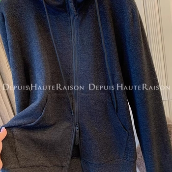 Hanorac cu glugă pentru femei, croială lejeră, amestec poliester-spandeks, toamnă/iarnă 2025, mâneci lungi