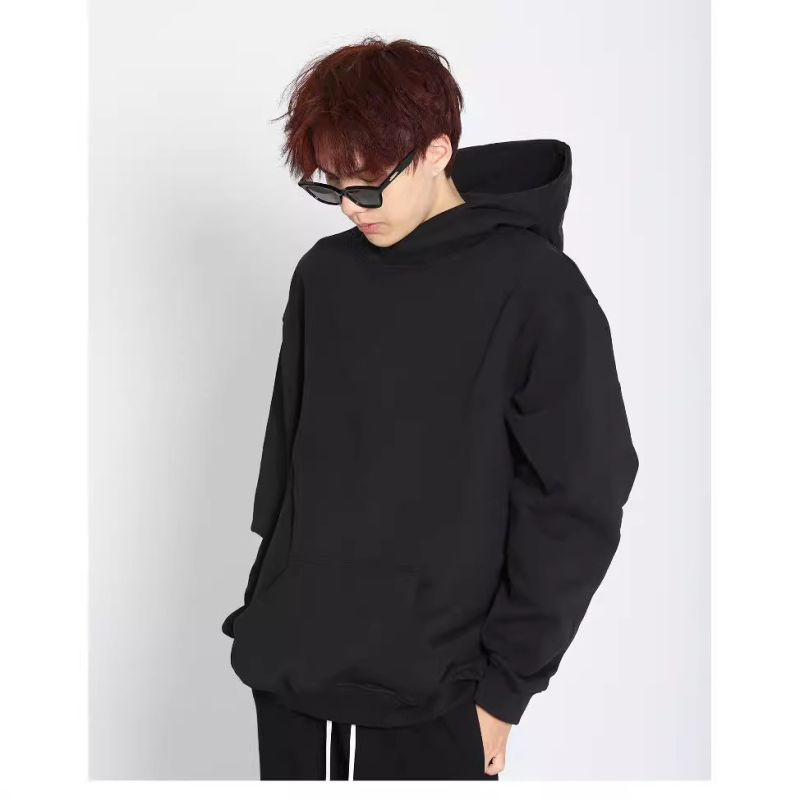 Muški hoodie s fleeceom, kapuljom, slobodan kroj, dugi rukavi, 90% pamuk