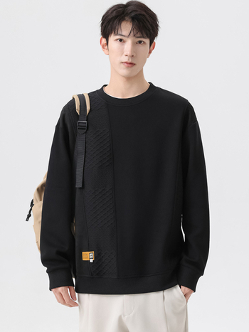 Muški sweatshirt, dugi rukavi, okrugli izrez, labavi kroj, pamuk 62%, print