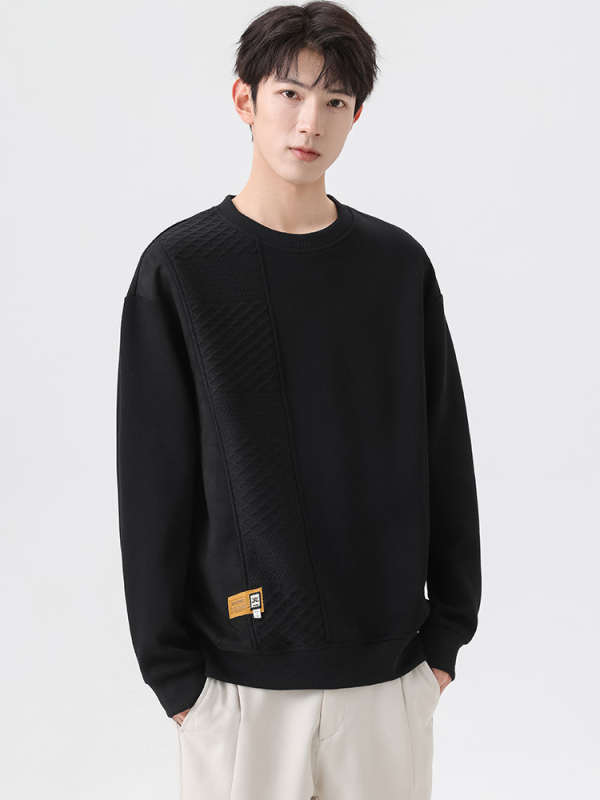 Muški sweatshirt, dugi rukavi, okrugli izrez, labavi kroj, pamuk 62%, print