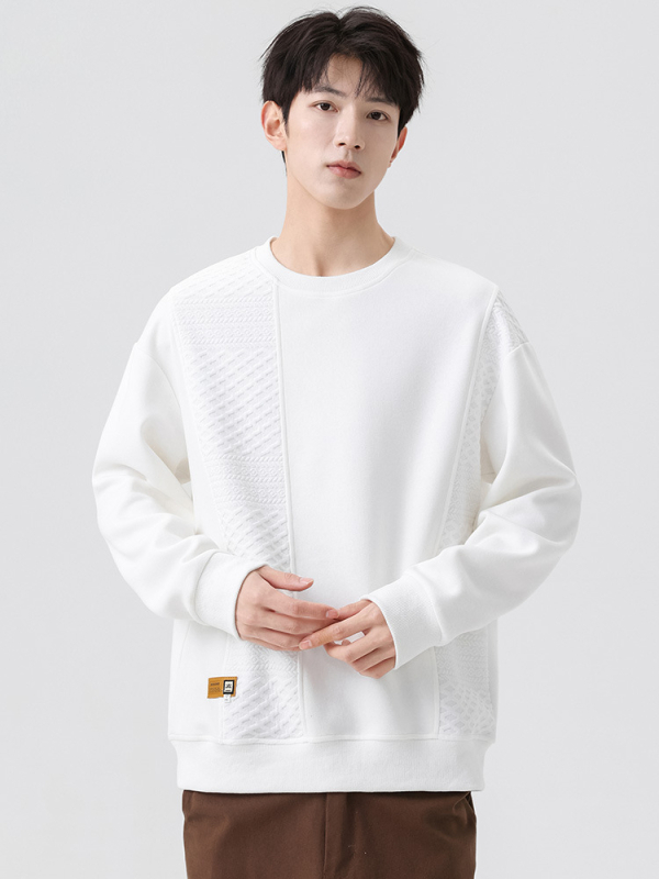 Muški sweatshirt, dugi rukavi, okrugli izrez, labavi kroj, pamuk 62%, print