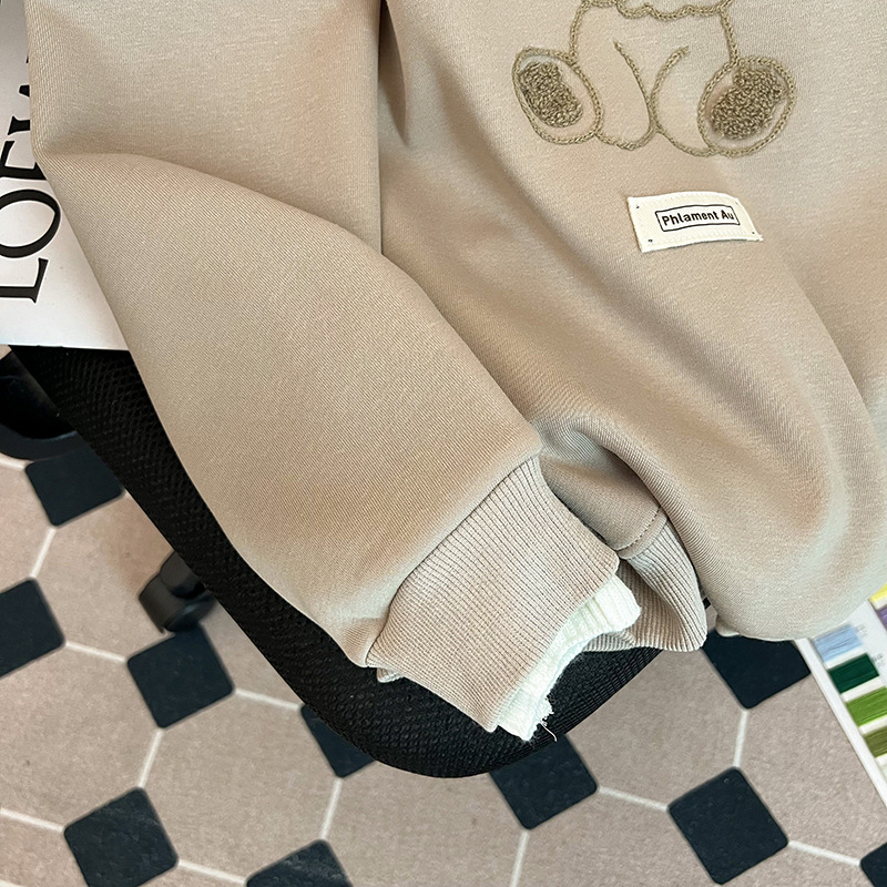 Naiste kapuutsiga džempr, fleece vooder, paks, võlts kahes osas välimusega, ümmargune kaelus