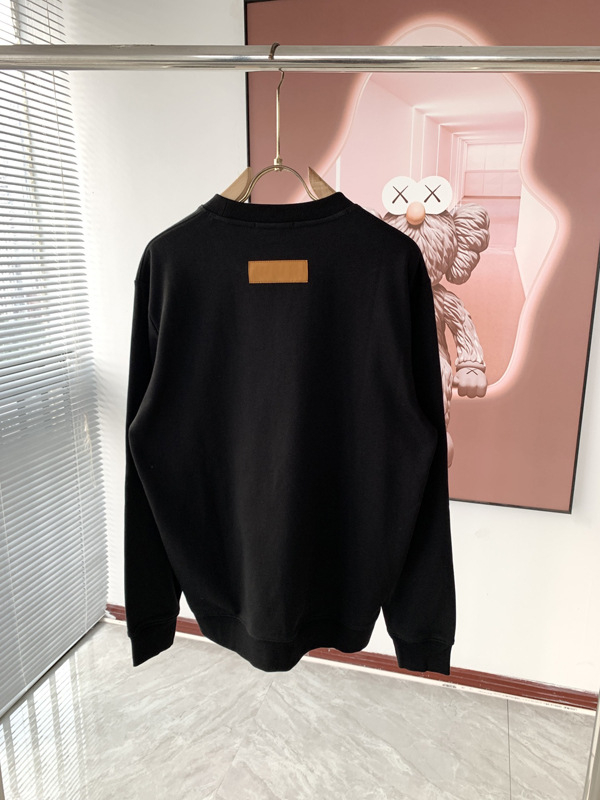 Ανδρικό φούτερ χωρίς κουκούλα – πουλόβερ σε στυλ Χονγκ Κονγκ, χαλαρή γραμμή, μακριά μανίκια, 100% βαμβάκι