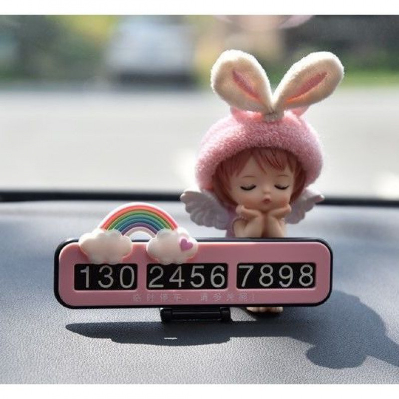 Chiweng Privremena pločica za parkiranje autom – Plastika, bez prilagođavanja, skriveni nosač