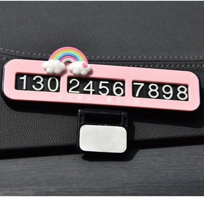 Chiweng Privremena pločica za parkiranje autom – Plastika, bez prilagođavanja, skriveni nosač