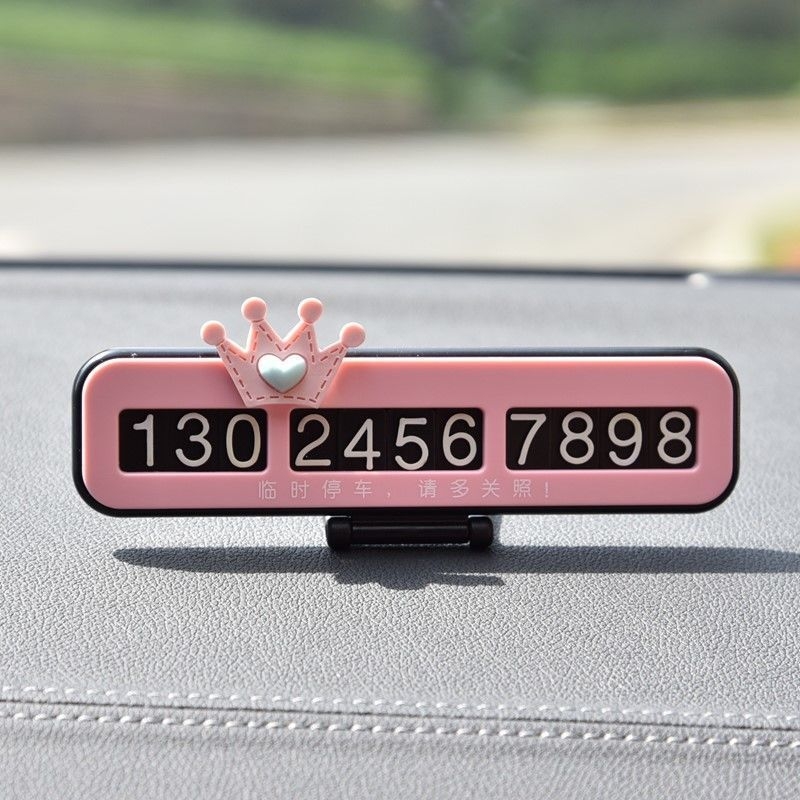 Chiweng Privremena pločica za parkiranje autom – Plastika, bez prilagođavanja, skriveni nosač