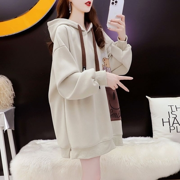 Chenille hoodie s kapuljom, duge rukave, slobodan kroj, udio spandexa ispod 30%, proljeće 2025.