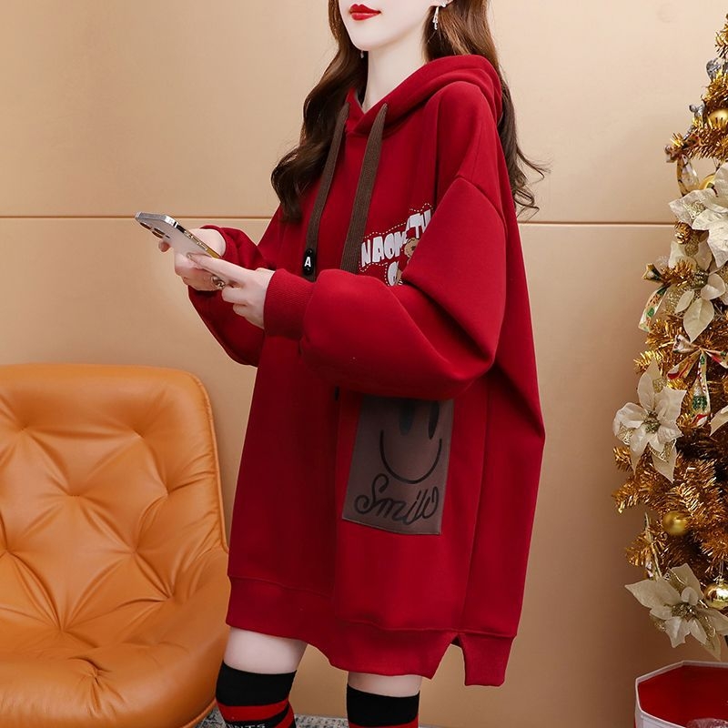 Chenille hoodie s kapuljom, duge rukave, slobodan kroj, udio spandexa ispod 30%, proljeće 2025.