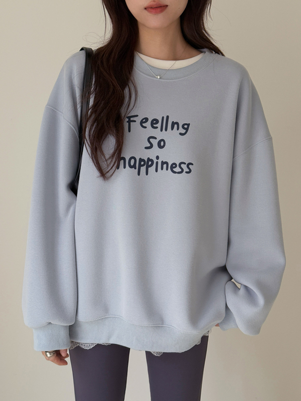 Φούτερ με κουκούλα και εκτύπωση κορεατικών γραμμάτων, χαλαρή γραμμή, γυναικείο χειμερινό μακρυμάνικο τοπ, 95% βαμβάκι