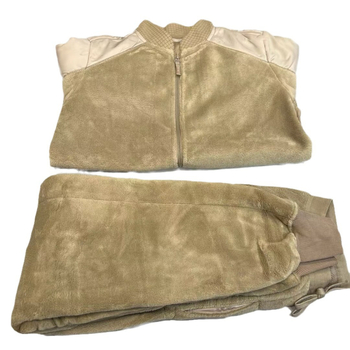 Unisex komplet Corduroy fleece jakna i hlače za zimu, sadržaj baršuna 30-50%, podstava od baršuna