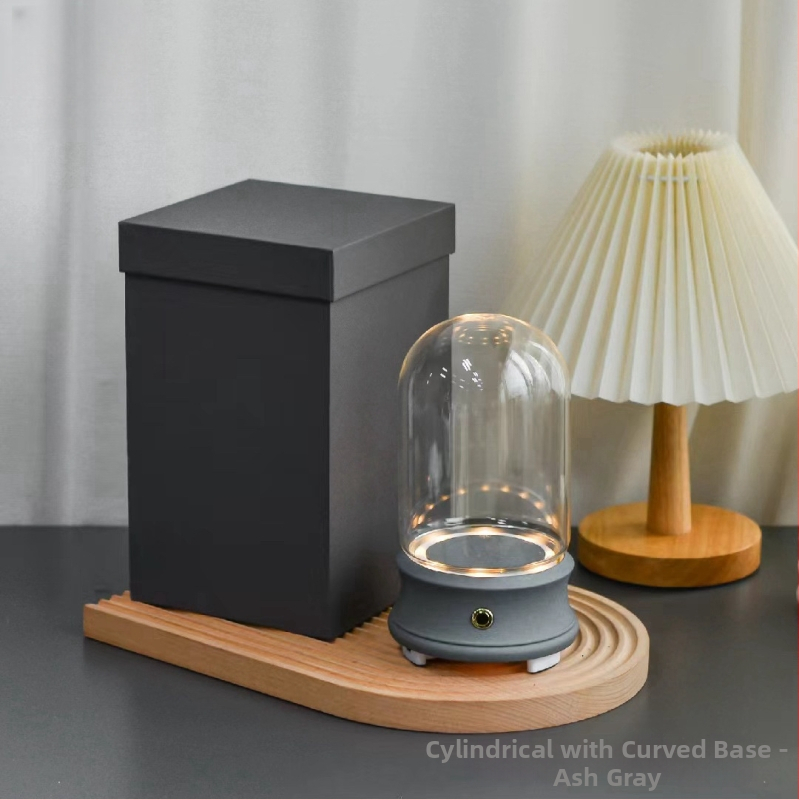 Bluetooth reproduktor z živice, sklenený kryt a LED osvetlenie, svetlo-luxusný štýl, Flower Encounter.