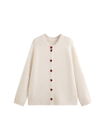Ženski kardigan s raglan rukavima, okrugli izrez, mekana pletena tkanina, dugi rukavi, srednja debljina
