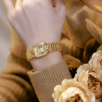 Ceas dama dreptunghiular cu cuarț FA1846, mecanism original din Singapore, rezistență la apă 20 m, carcasă și curea din aliaj, sticlă minerală întărită