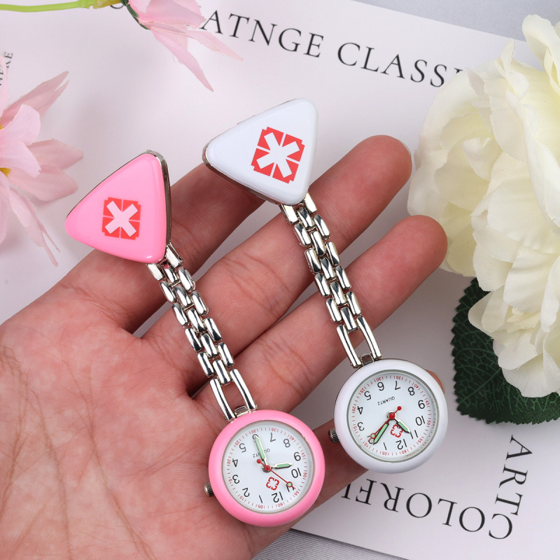 Ceas pentru asistentă medicală cu indicator luminos, afișaj tip indicator, mișcare electronică, carcasă din aliaj de zinc, curea din aliaj