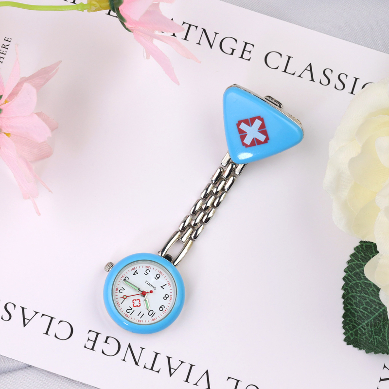 Ceas pentru asistentă medicală cu indicator luminos, afișaj tip indicator, mișcare electronică, carcasă din aliaj de zinc, curea din aliaj