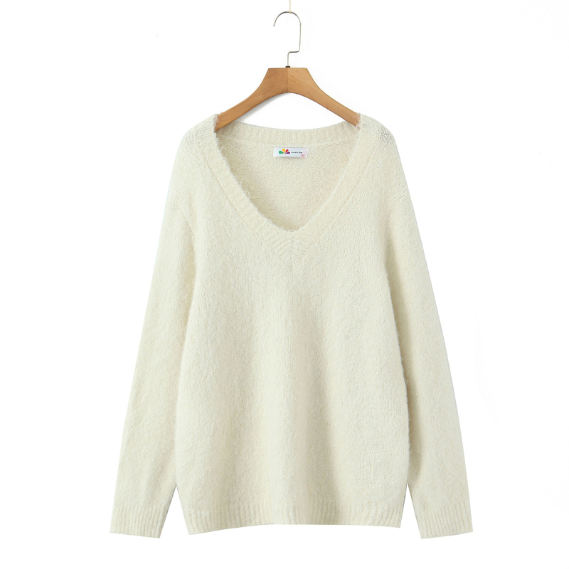 Alpaka villa segu polüestriga 50–70%, V-kaelusega, kapuutsiga, pikkade varrukatega, keskmise pikkusega, igapäevane jaapani-korea stiil