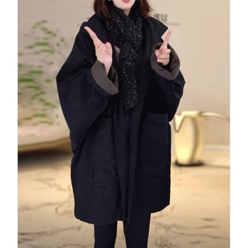 Pamučni kaput s punom od pamuka i spandeksa, kratka duljina ≤40 cm, bez rukava, polo ovratnik, labav kroj