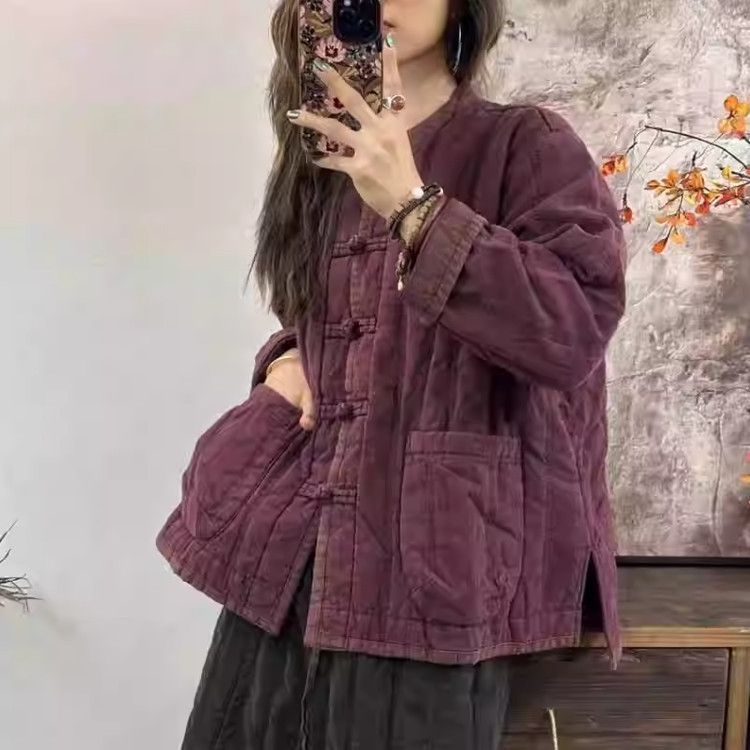 Ženski čalčani kardigan od Chenille tkanine, punjenje Silk cotton, Spandex u sastavu, polo ovratnik, ultra kratka duljina
