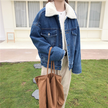 Ženska jakna od pamuka s punom izolacijom, korejskog stila, bat rukavi, rever lapel, kratka duljina