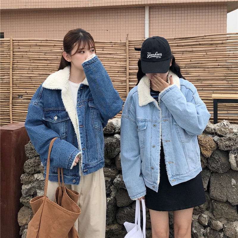 Ženska jakna od pamuka s punom izolacijom, korejskog stila, bat rukavi, rever lapel, kratka duljina