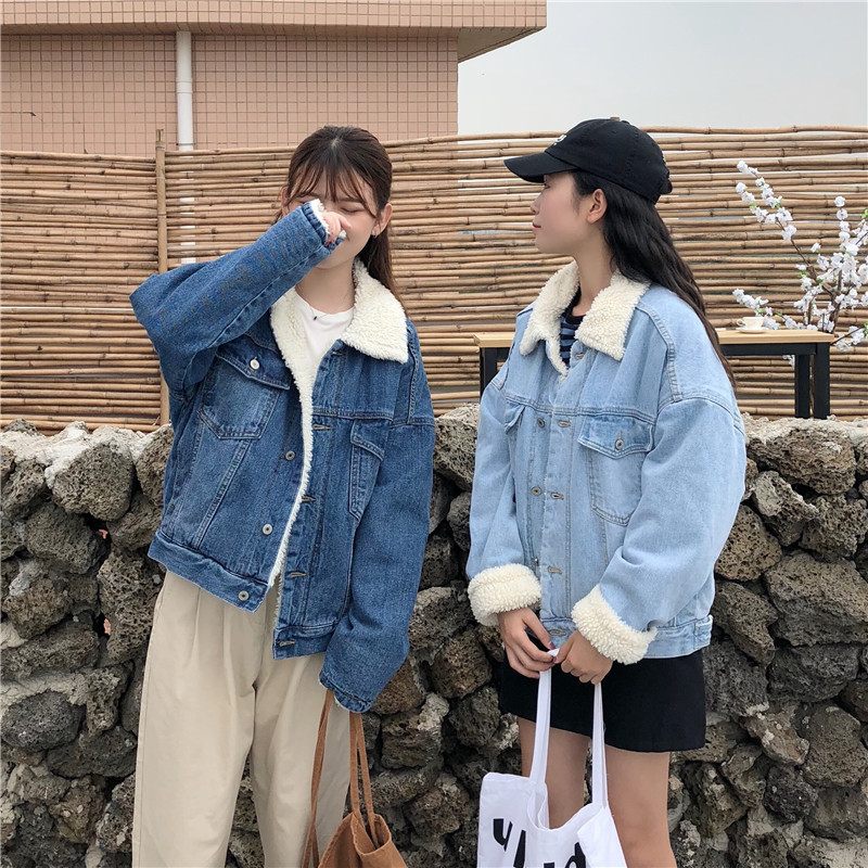 Ženska jakna od pamuka s punom izolacijom, korejskog stila, bat rukavi, rever lapel, kratka duljina