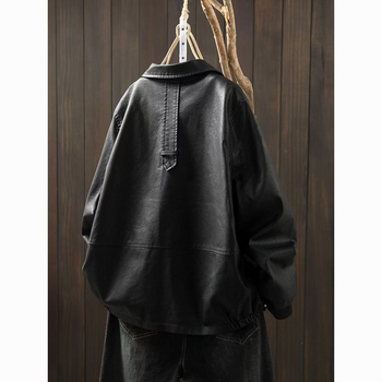 Дамско PU кожено яке, имитационна кожа, А-образна линия, квадратна яка, без ръкави, дължина 50–65 см