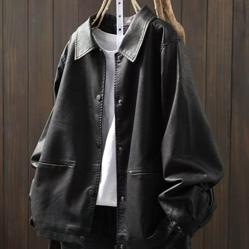 Дамско PU кожено яке, имитационна кожа, А-образна линия, квадратна яка, без ръкави, дължина 50–65 см