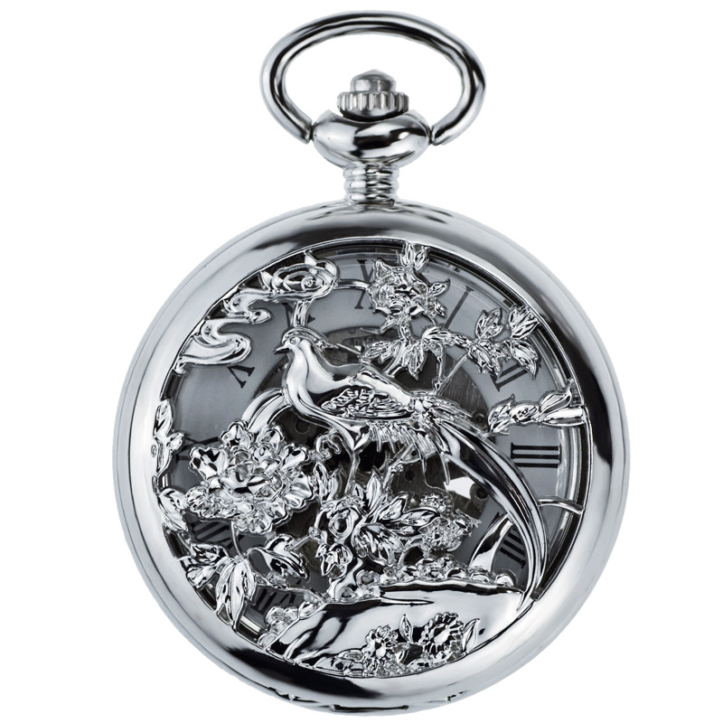 Kabatas pulkstenis ar Hongshida mehānisko kustību, 46 mm dial diametrs, cinka sakausējuma korpuss, 12 mm biezums