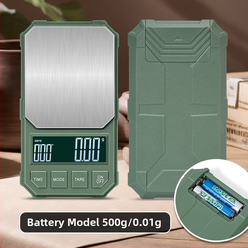 Kõrge täpsusega elektriline kohviskaal automaatse ajastusega, 2 kg maht, elektrooniline mõõtmine, toide: laadimine või AA patareid