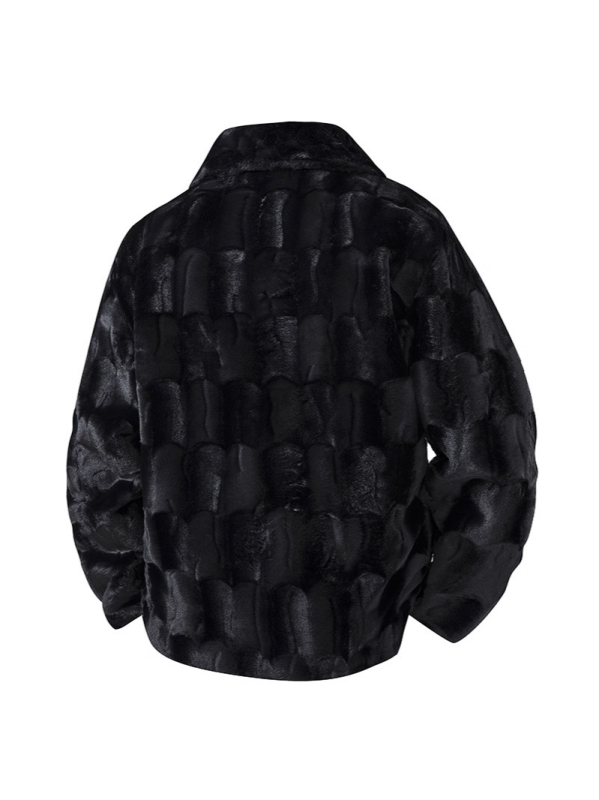 Muška jakna za jesen-zimu s kapuljom, rever tip rever, jednostruko kopčanje, bočne džepove, poliester