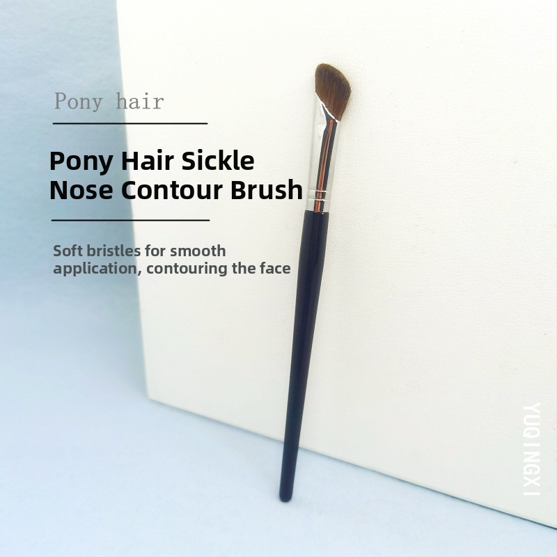 Deguna kontūras suka, zirgu mati, koka rokturis, matu garums 1 cm, kopējais garums 15 cm, 1 gab.