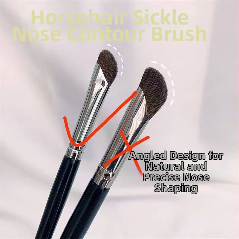 Deguna kontūras suka, zirgu mati, koka rokturis, matu garums 1 cm, kopējais garums 15 cm, 1 gab.