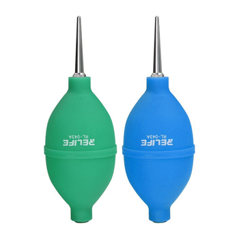 Въздушна почистваща помпа за камера - силиконово тяло, еднопосочно всмукване на въздуха, подвижен въздушен изход, включва балон за прах