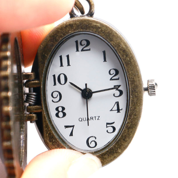 Kabatas pulkstenis ar kvarts mehānismu, pasaules laiks, antīvs stils, cinka sakausējuma korpuss