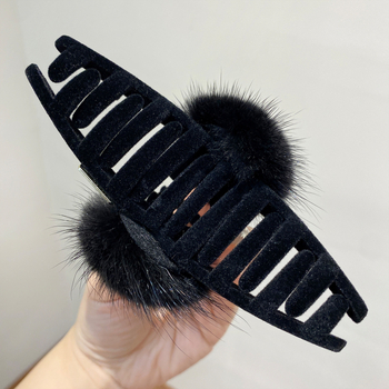 Κλιπ μαλλιών Shark για το πίσω μέρος του κεφαλιού, χειροποίητο, μηχανισμός κράτησης, ανάμεικτα υλικά, φθινόπωρο 2025