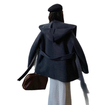 Palto od Chenille, quilted dizajn, slobodan kroj, kratka duljina, ovratnik sakoa