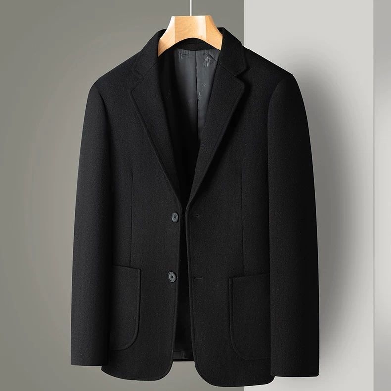 Muški kaput od corduroya, labav kroj, Flax ≤10% sadržaj, patch džepovi, jesensko svakodnevno nošenje