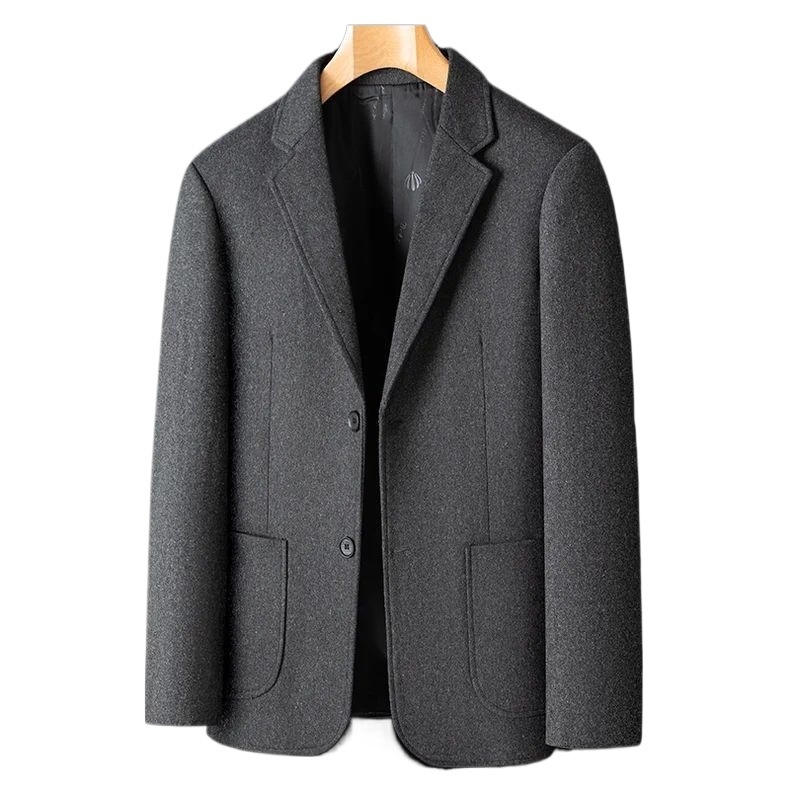 Muški kaput od corduroya, labav kroj, Flax ≤10% sadržaj, patch džepovi, jesensko svakodnevno nošenje