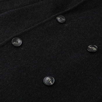 Kaput od dvostrukog vuna, plus veličina, dugačak do koljena, dvostruko kopčanje, slobodan kroj