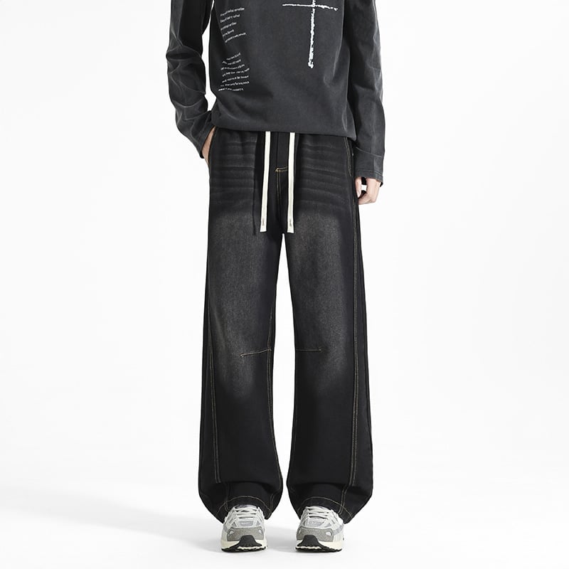 Denim džinsi - keskmise talje, sirge lõikega, puuvill, kerge venivus, nooruslik ja energiline stiil