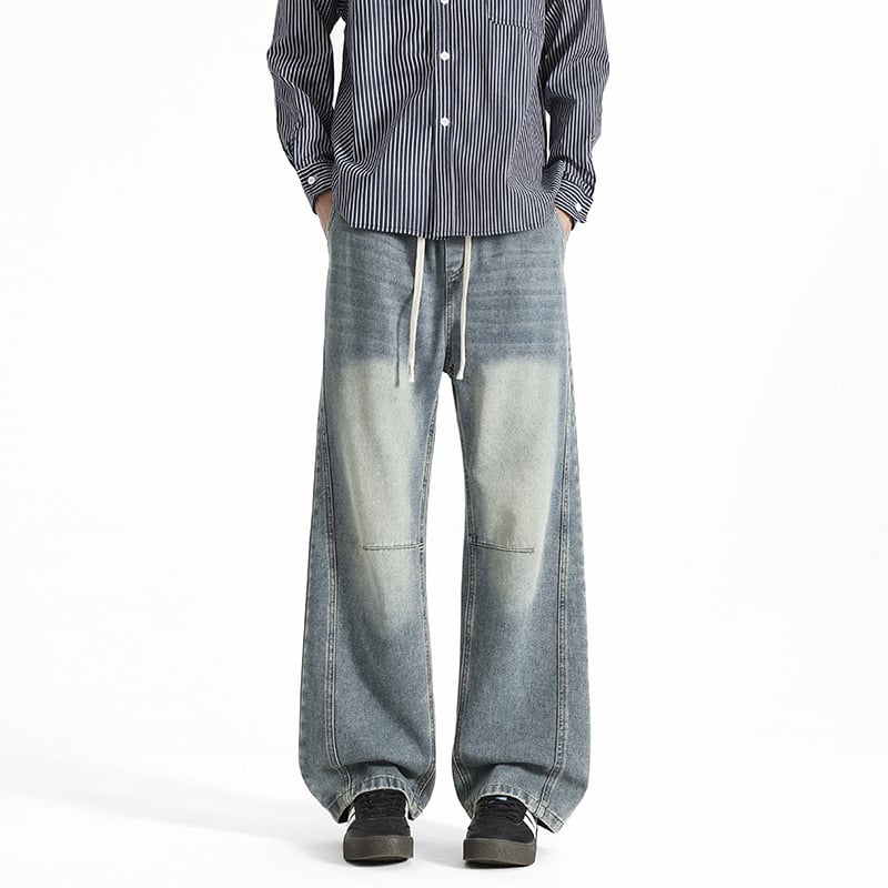 Denim džinsi - keskmise talje, sirge lõikega, puuvill, kerge venivus, nooruslik ja energiline stiil