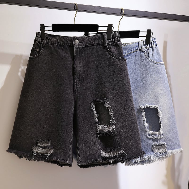 Ženske traperice u Harajuku stilu, ravni kroj, srednji pojas, duljina 5/4, 80% pamuk 20% poliester