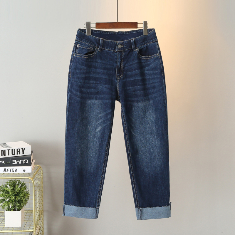 Ženske kratke traperice, slobodan kroj, korejski stil, 70-80% pamuka