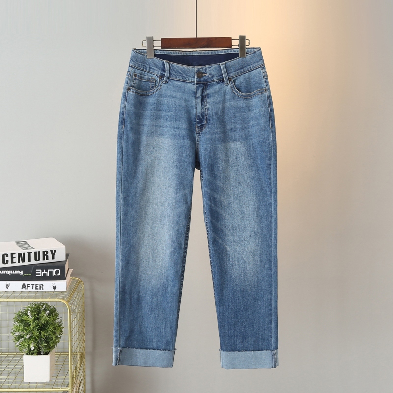 Ženske kratke traperice, slobodan kroj, korejski stil, 70-80% pamuka