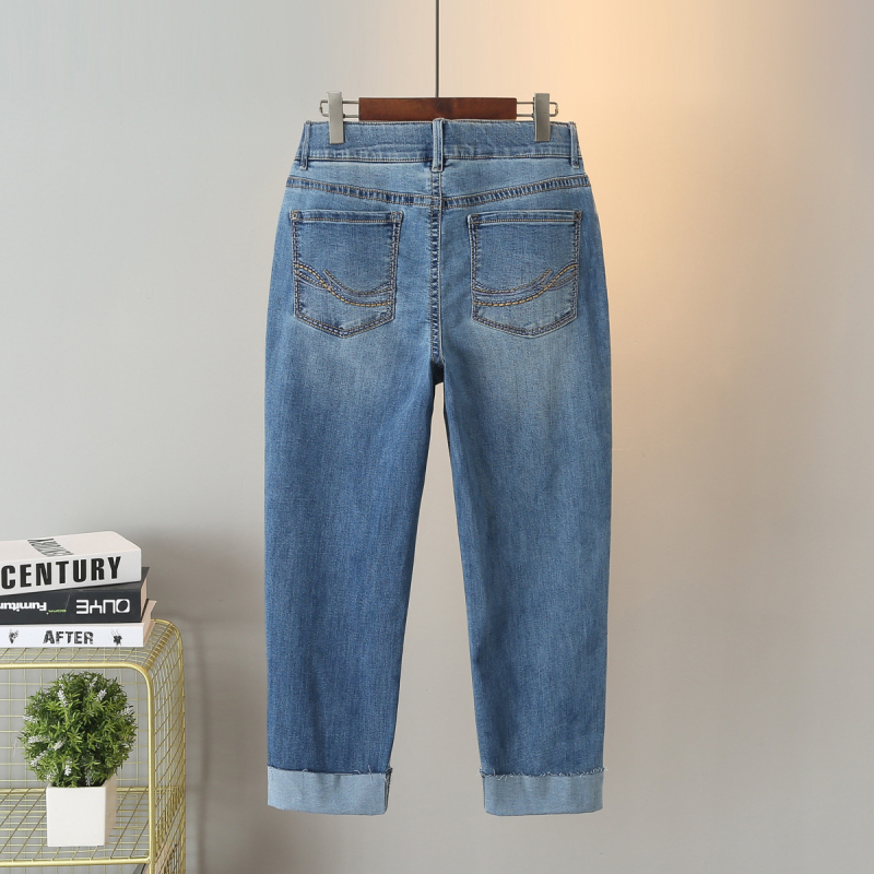Ženske kratke traperice, slobodan kroj, korejski stil, 70-80% pamuka