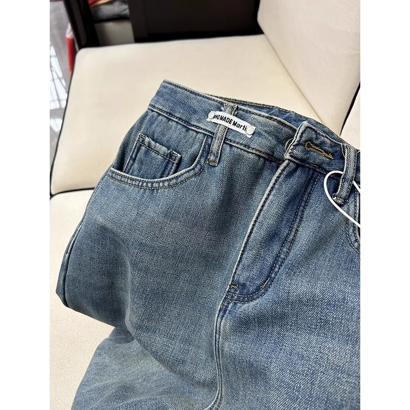 Traperice, široke nogavice, visok struk, denim pamuk, debela tkanina